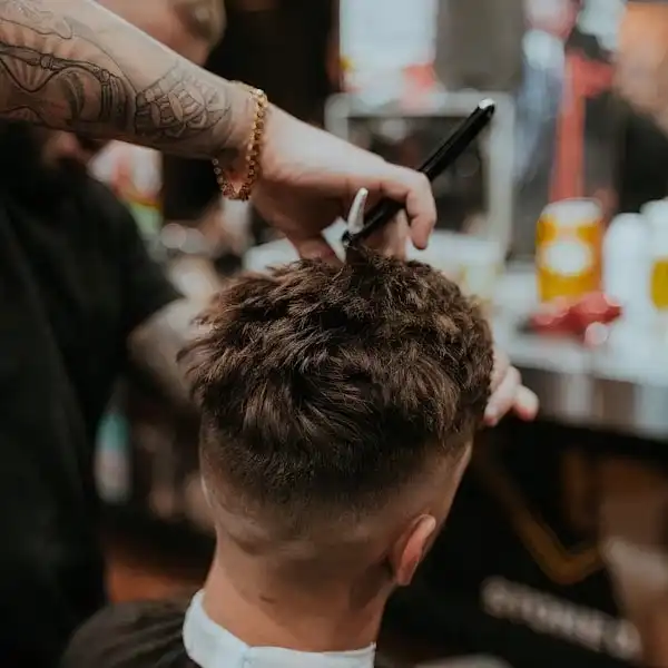 Modern fade haircut